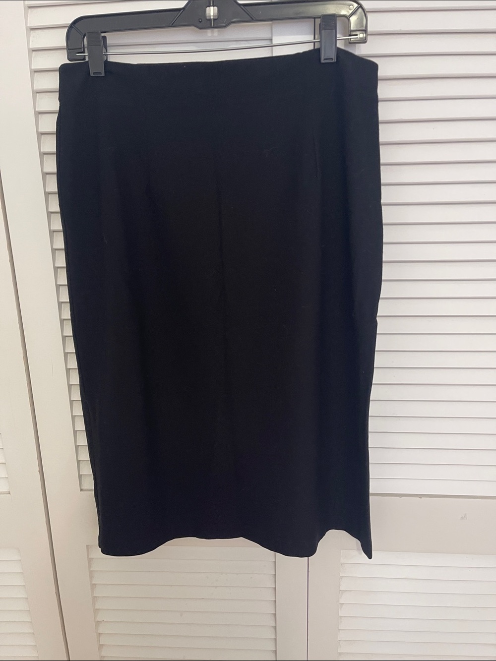 Eileen Fisher Black Knit Pencil Skirt